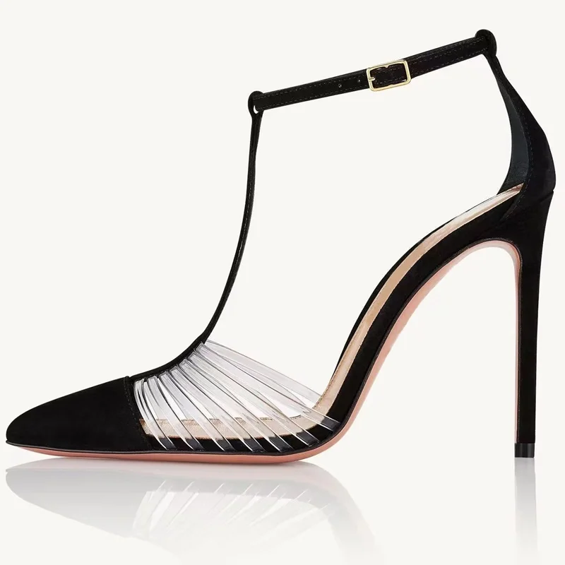 New Female Pointed Toe Blocking Sandals Hollow T-Shaped Belt Thin High Heels Party Sexy Women Big Size Ankle Strap Sandals
New Female Pointed Toe Blocking Sandals Hollow T-Shaped Belt Thin High Heels Party Sexy Women Big Size Ankle Strap Sandals