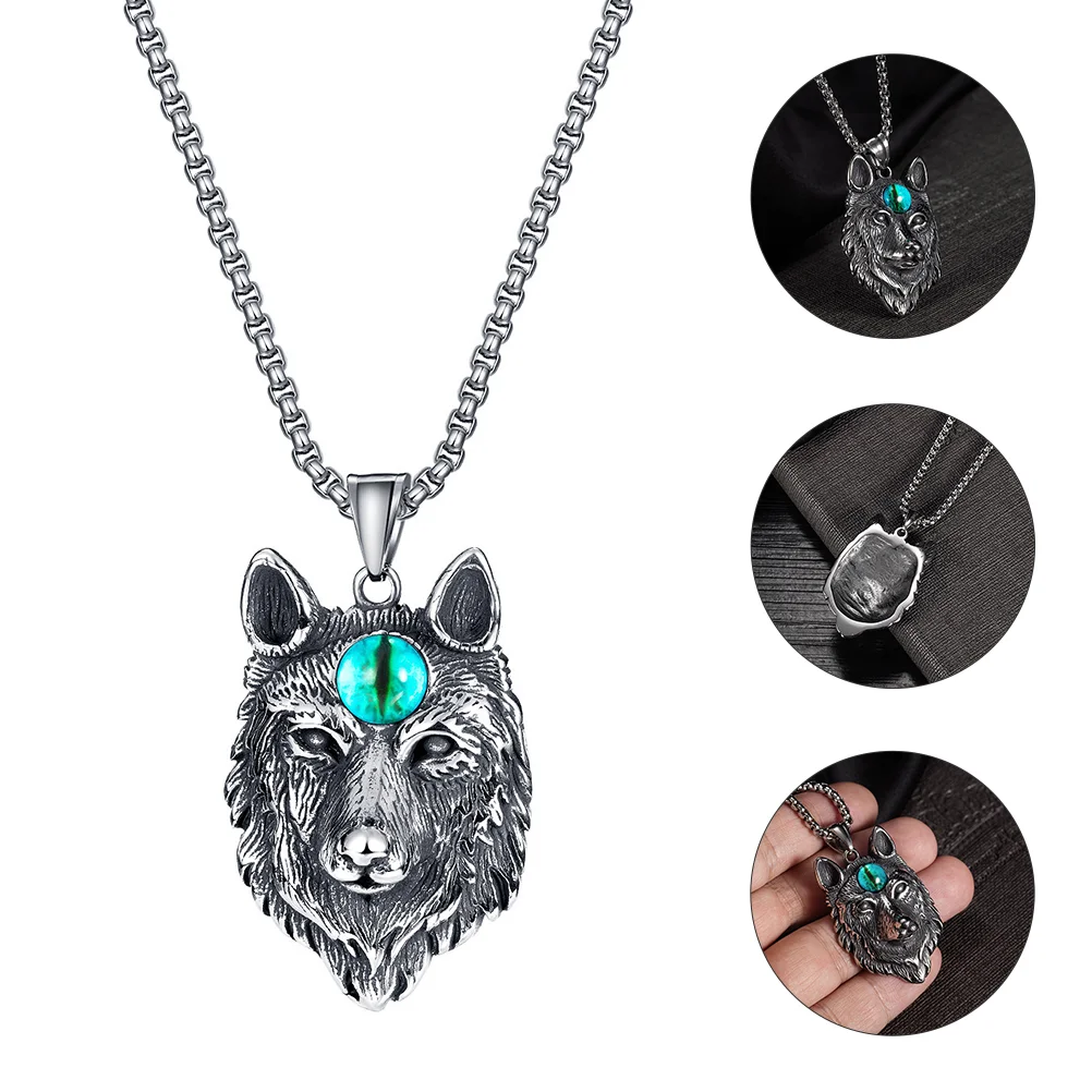 Necklace Men Necklaces Chain Viking Wolf Retro Vintage Norse Head Sweatersteel Jewelry Amulet Titanium Animal Rapper Hiphop
Necklace Men Necklaces Chain Viking Wolf Retro Vintage Norse Head Sweatersteel Jewelry Amulet Titanium Animal Rapper Hiphop