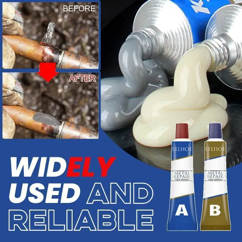 2pcs A+B Metal Repair Paste Iron Adhesive Glue Heat Resistance Repair Car Marine Craft Iron Steel Casting Defect Crack Blowhole
2pcs A+B Metal Repair Paste Iron Adhesive Glue Heat Resistance Repair Car Marine Craft Iron Steel Casting Defect Crack Blowhole