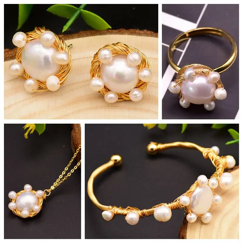 Glseevo Natural Pearls Yellow Women Jewelry Set Necklace Ring Bracelet Earring 2022 Korean Fashion High Luxury Accessories Gift
Glseevo Natural Pearls Yellow Women Jewelry Set Necklace Ring Bracelet Earring 2022 Korean Fashion High Luxury Accessories Gift