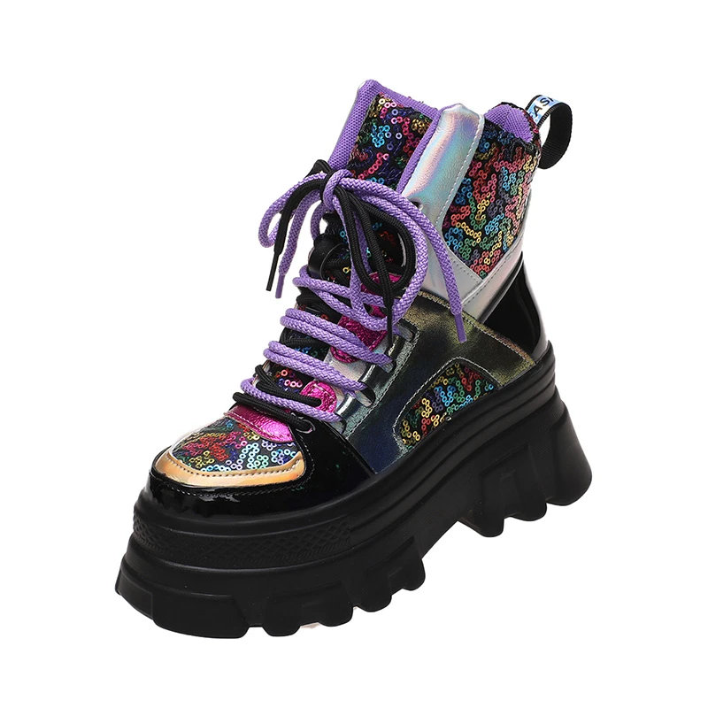 8CM Fashion autumn Women Platform Sneakers Leather Causal Ladies Chunky Sneakers Woman Wedge Heels autumn Sport Vulcanized Shoes
8CM Fashion autumn Women Platform Sneakers Leather Causal Ladies Chunky Sneakers Woman Wedge Heels autumn Sport Vulcanized Shoes