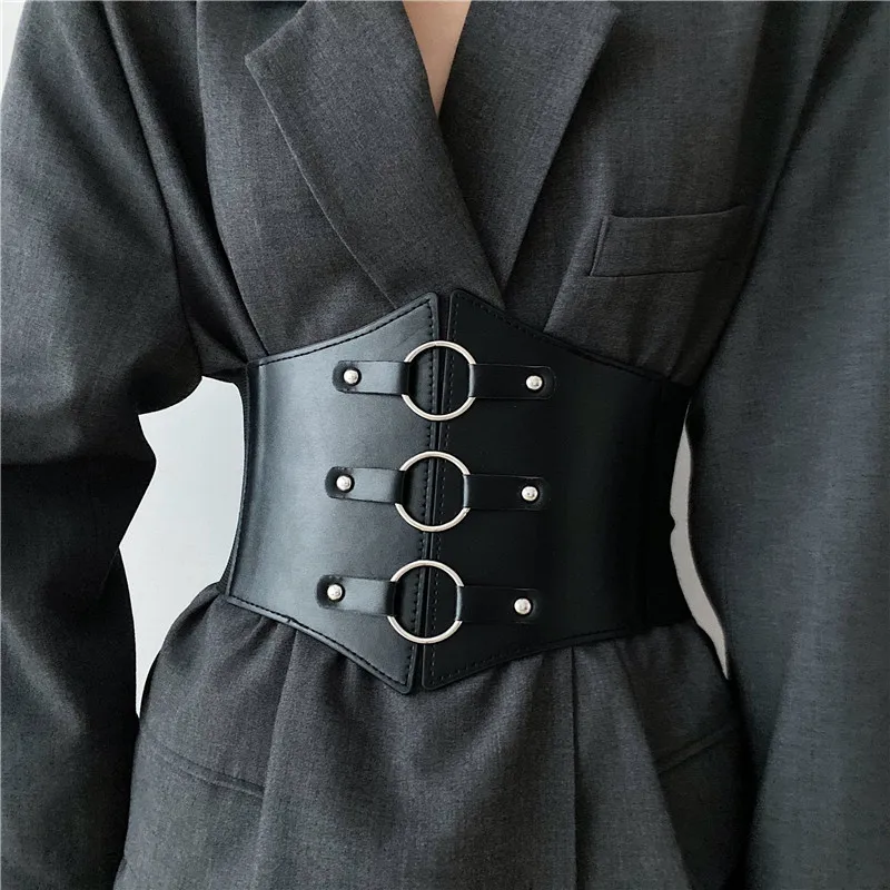 Sexy Corset Wide Pu Leather Belt Cummerbunds Belts for Women Elastic Tight High Waist Slimming Body Shaping Girdle Belt
Sexy Corset Wide Pu Leather Belt Cummerbunds Belts for Women Elastic Tight High Waist Slimming Body Shaping Girdle Belt