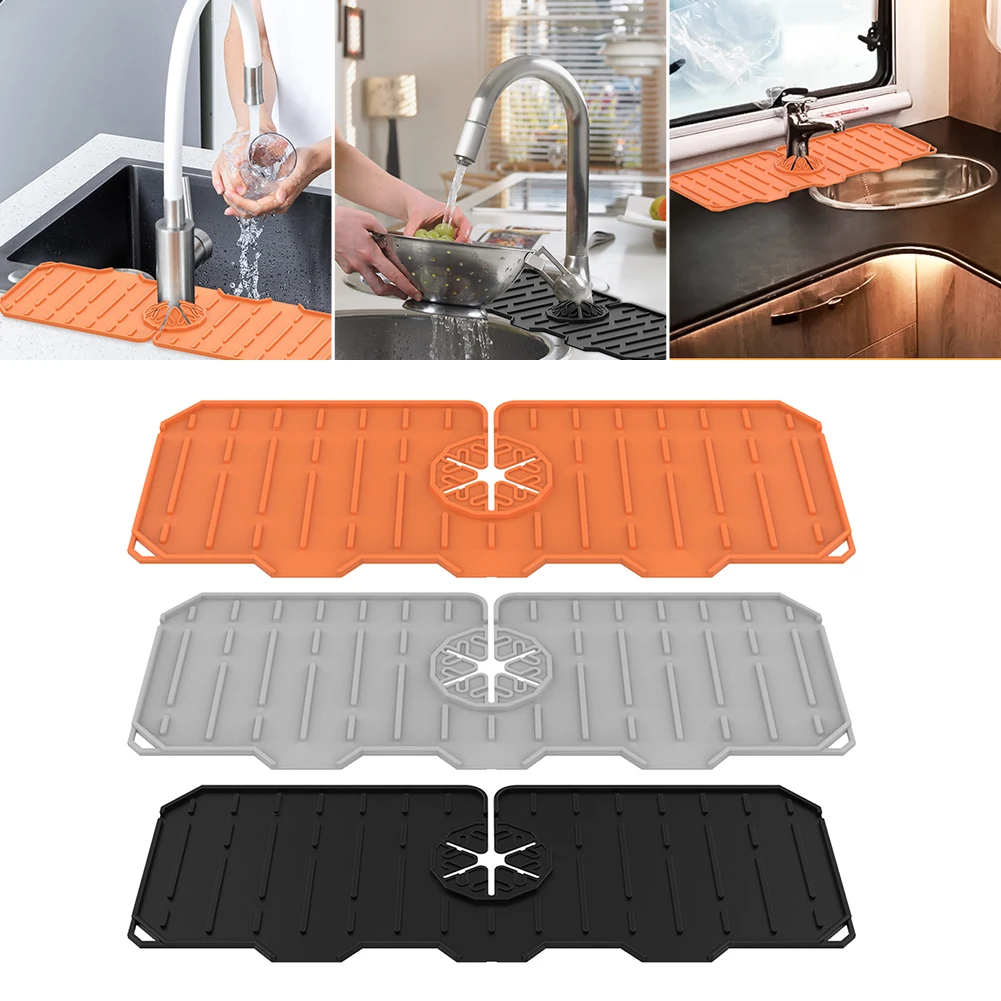 Kitchen Silicone Faucet Mat Sink Splash Guard Splash Catcher Drip Protector Splash Countertop Sink Draining Pad for Kitchen
Kitchen Silicone Faucet Mat Sink Splash Guard Splash Catcher Drip Protector Splash Countertop Sink Draining Pad for Kitchen