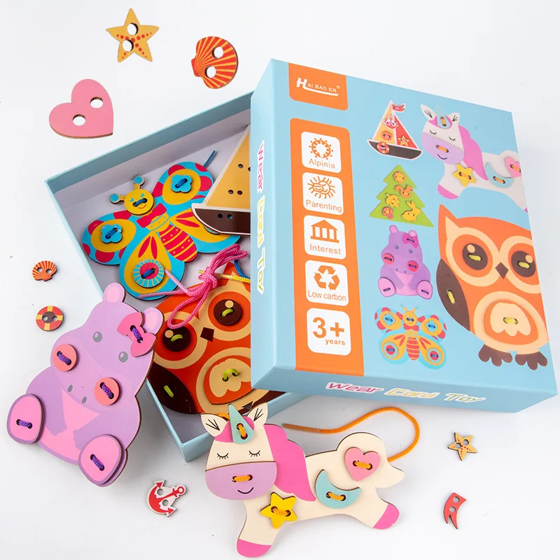 1set children's fun montessori learn basic life skills teaching aids clothes threading button sewing board game educational toys
1set children's fun montessori learn basic life skills teaching aids clothes threading button sewing board game educational toys