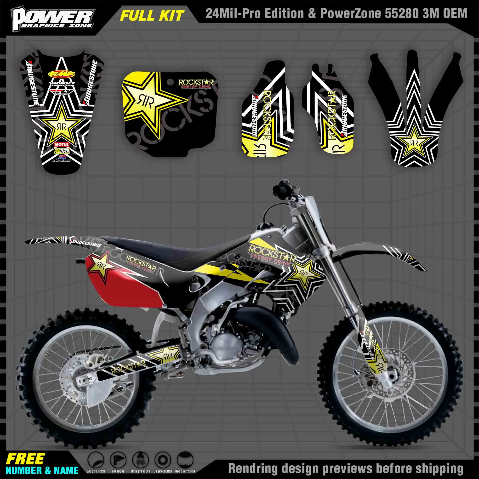 PowerZone Custom Team Graphics Decals 3M Stickers Kit For Honda 98-99 CR125 97-99 CR250 Stickers 1997 1998 1999 010
PowerZone Custom Team Graphics Decals 3M Stickers Kit For Honda 98-99 CR125 97-99 CR250 Stickers 1997 1998 1999 010