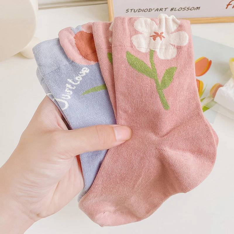 New Women's Socks Flowers Dress Socks Girl's Famale Cute Socks Spring And Summer Harajuku Japanese Casual Socks For Women
New Women's Socks Flowers Dress Socks Girl's Famale Cute Socks Spring And Summer Harajuku Japanese Casual Socks For Women