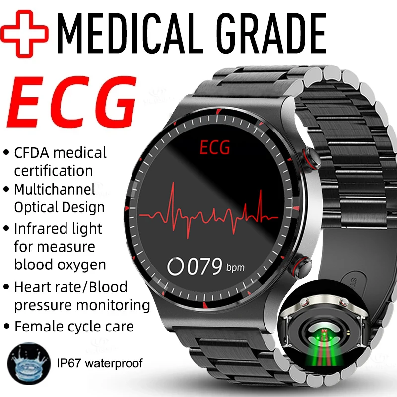 2023 New ECG+PPG Smart Watch Men Health Monitor Heart Rate Blood Pressure Watch IP67 Waterproof Sport Smartwatch Men For Xiaomi
2023 New ECG+PPG Smart Watch Men Health Monitor Heart Rate Blood Pressure Watch IP67 Waterproof Sport Smartwatch Men For Xiaomi