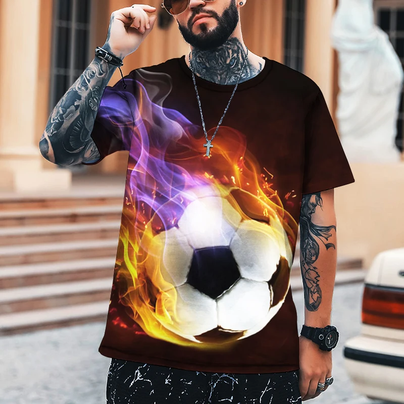 2022 Men's Shirt Kung Fu Football With Flame Football 3D Printing Printing High-quality Lycra Polyester Fabric Casual Loose 5XL
2022 Men's Shirt Kung Fu Football With Flame Football 3D Printing Printing High-quality Lycra Polyester Fabric Casual Loose 5XL