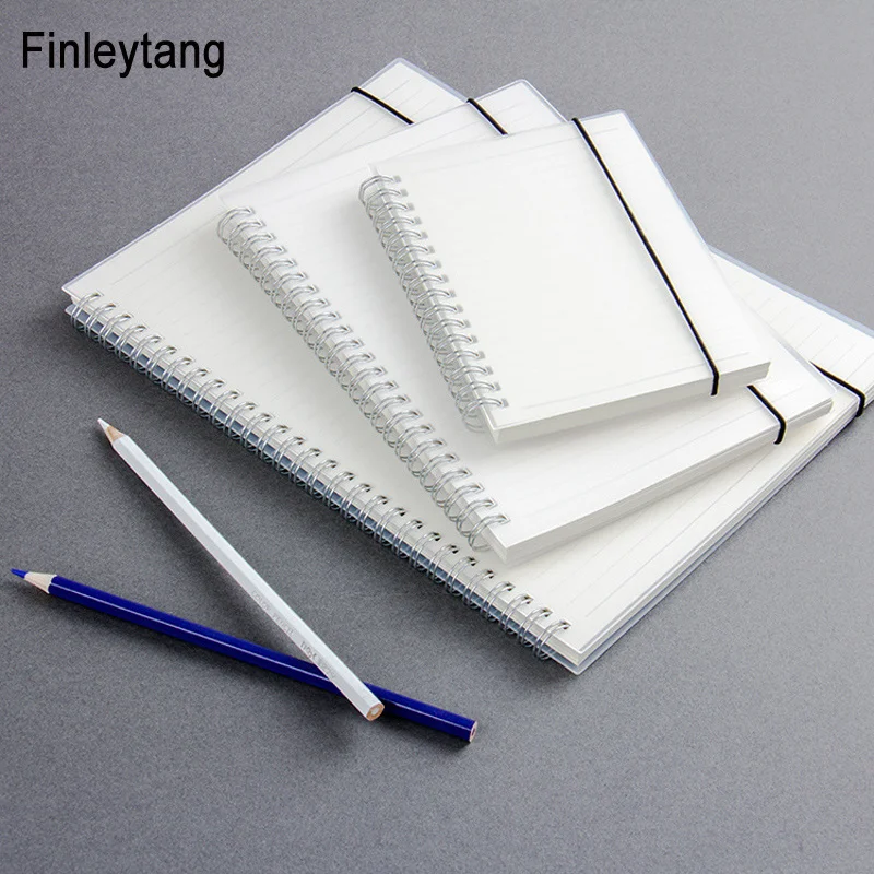 Simple Cute Style Transparent PP Cover Silver Double Coil Ring Spiral Notebook Diary Blank Dot Grid Line Inside Paper A5 A6 B5
Simple Cute Style Transparent PP Cover Silver Double Coil Ring Spiral Notebook Diary Blank Dot Grid Line Inside Paper A5 A6 B5