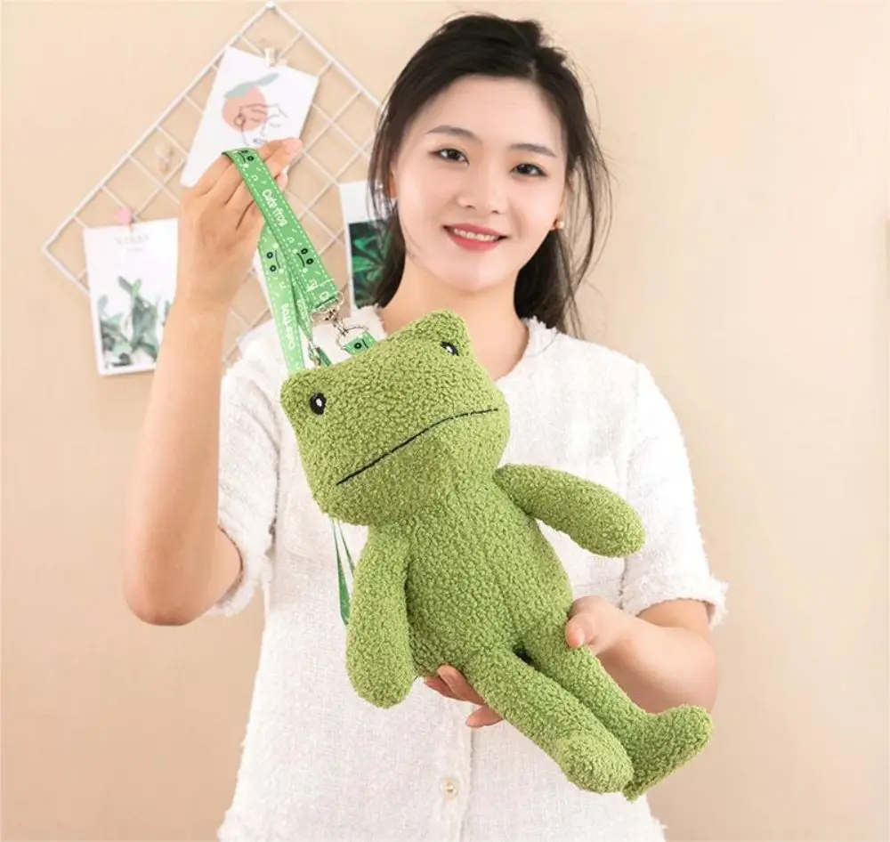 The New Cute Plush Toy Green Small Frog One-Shoulder Backpack Doll Give Girlfriend Give Children Bag Travel Must-Have
The New Cute Plush Toy Green Small Frog One-Shoulder Backpack Doll Give Girlfriend Give Children Bag Travel Must-Have