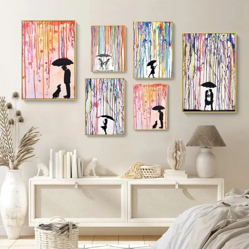 Abstract Colorful Oil Painting Rain Umbrella Figure Canvas Painting Nordic Poster and Print Living Room Bedroom Mural Home Decor
Abstract Colorful Oil Painting Rain Umbrella Figure Canvas Painting Nordic Poster and Print Living Room Bedroom Mural Home Decor