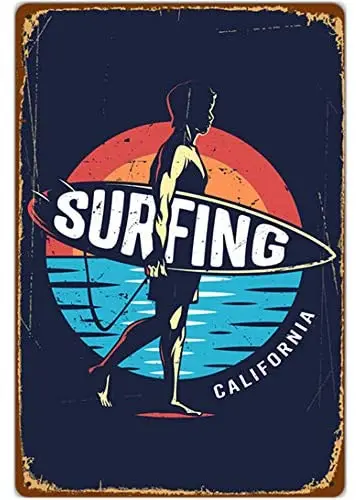 Original Retro Design Surfing Tin Metal Signs Wall Art | Thick Tinplate Print Poster Wall Decoration
Original Retro Design Surfing Tin Metal Signs Wall Art | Thick Tinplate Print Poster Wall Decoration