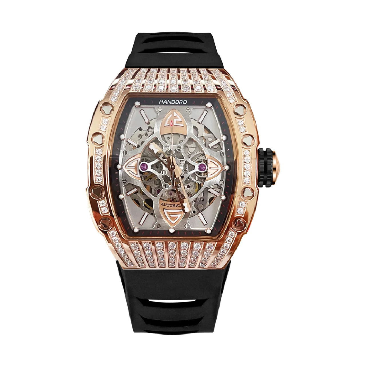 HANBORO Automatic watch for men Luxury Watch Mechanical watches Luminous Tonneau Case Fashion Elegant Mens Watch montre homme
HANBORO Automatic watch for men Luxury Watch Mechanical watches Luminous Tonneau Case Fashion Elegant Mens Watch montre homme