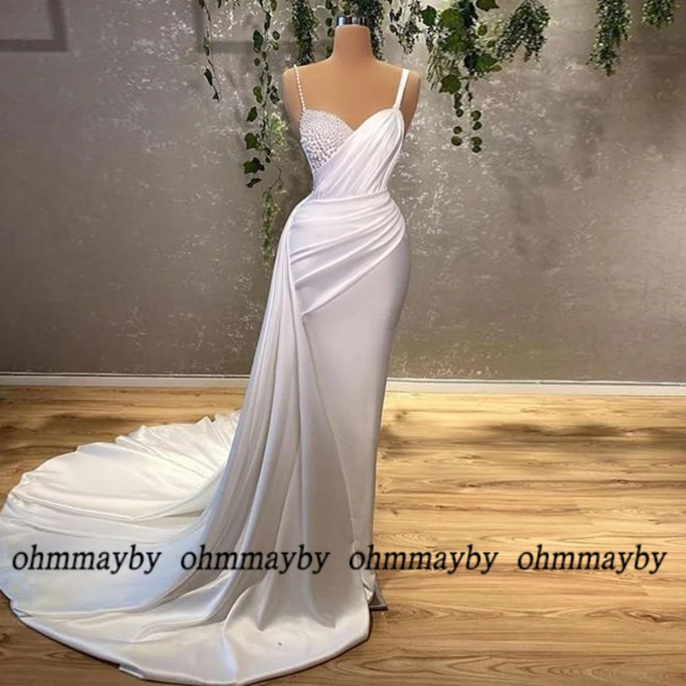 Ohmmaybe White Strapless Sweep Train Prom Gowns Pleat Beading Sheath Evening Dresses 2022 New Summer Vestidos De Fiesta Zipper
Ohmmaybe White Strapless Sweep Train Prom Gowns Pleat Beading Sheath Evening Dresses 2022 New Summer Vestidos De Fiesta Zipper