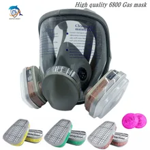Chemical respirator 6800 dust respirator anti-fog full face mask filter for acid gases, welding spray paint insecticide
