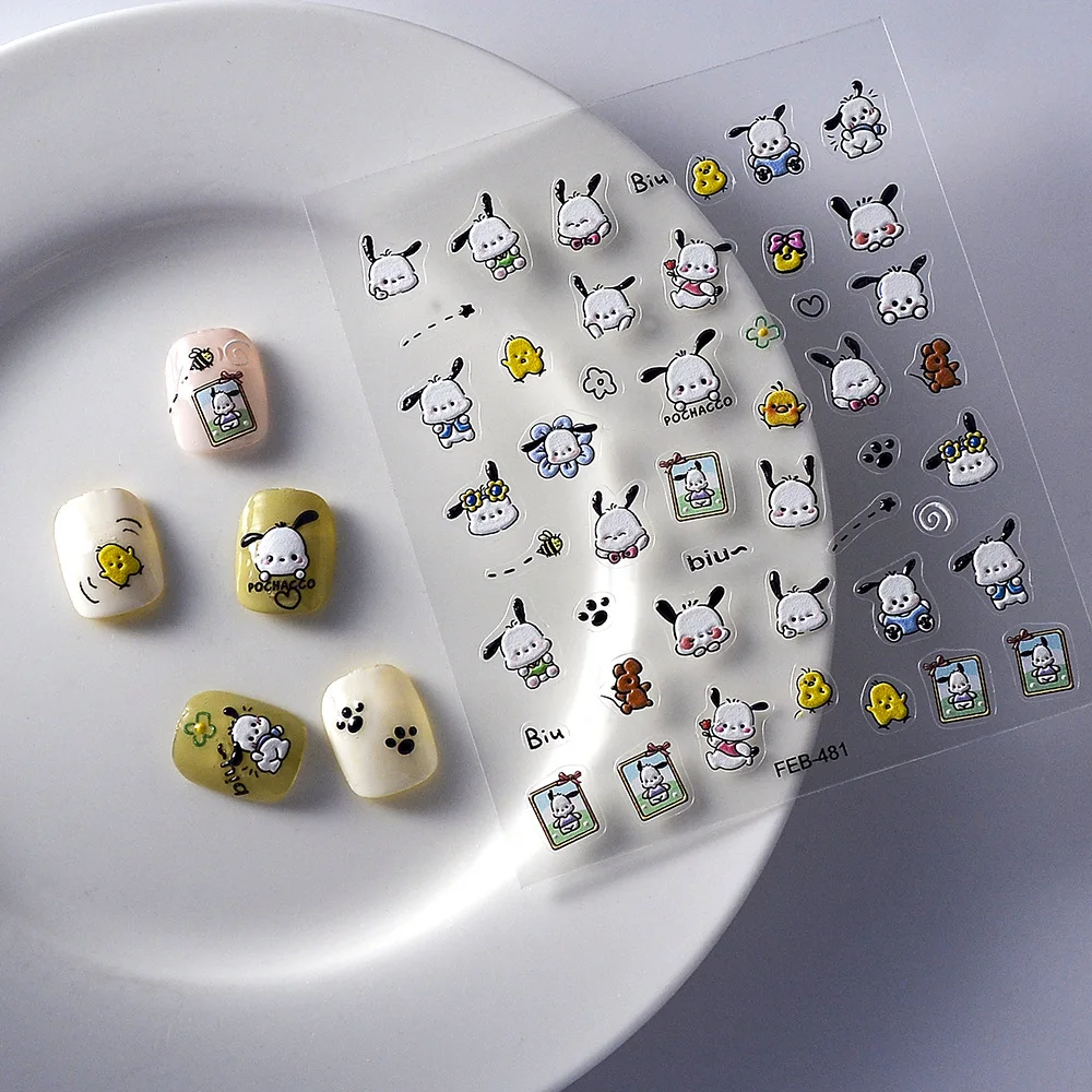 1PCS 5D Pochacco Kuromi Nail Stickers Sanrio Nail Art Supplies Cartoon Animals Cute Girly Embossed Stickers Nail Art Accessories
1PCS 5D Pochacco Kuromi Nail Stickers Sanrio Nail Art Supplies Cartoon Animals Cute Girly Embossed Stickers Nail Art Accessories
