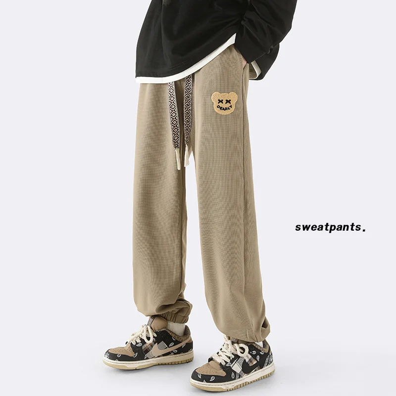 MRGB Cute Bear Man Streetwear Sweatpants Harajuku Drawstring Oversized Mopping Pants For Male Loose Basic Sport Trousers
MRGB Cute Bear Man Streetwear Sweatpants Harajuku Drawstring Oversized Mopping Pants For Male Loose Basic Sport Trousers