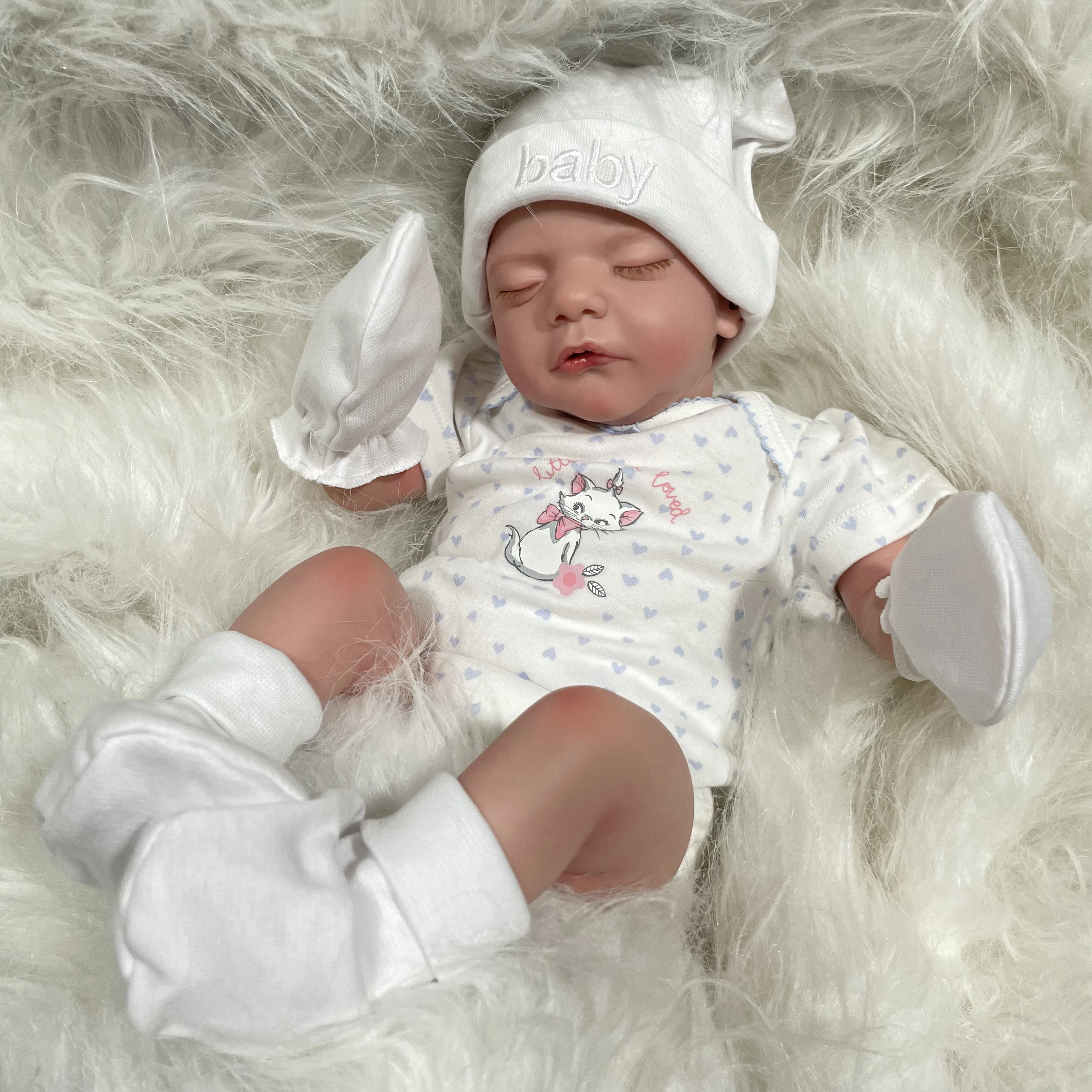 45CM Finished Reborn Baby Doll Sam Already Painted Soft Touch 3D Skin Visible Veins Collectible Art Doll 19inch
45CM Finished Reborn Baby Doll Sam Already Painted Soft Touch 3D Skin Visible Veins Collectible Art Doll 19inch