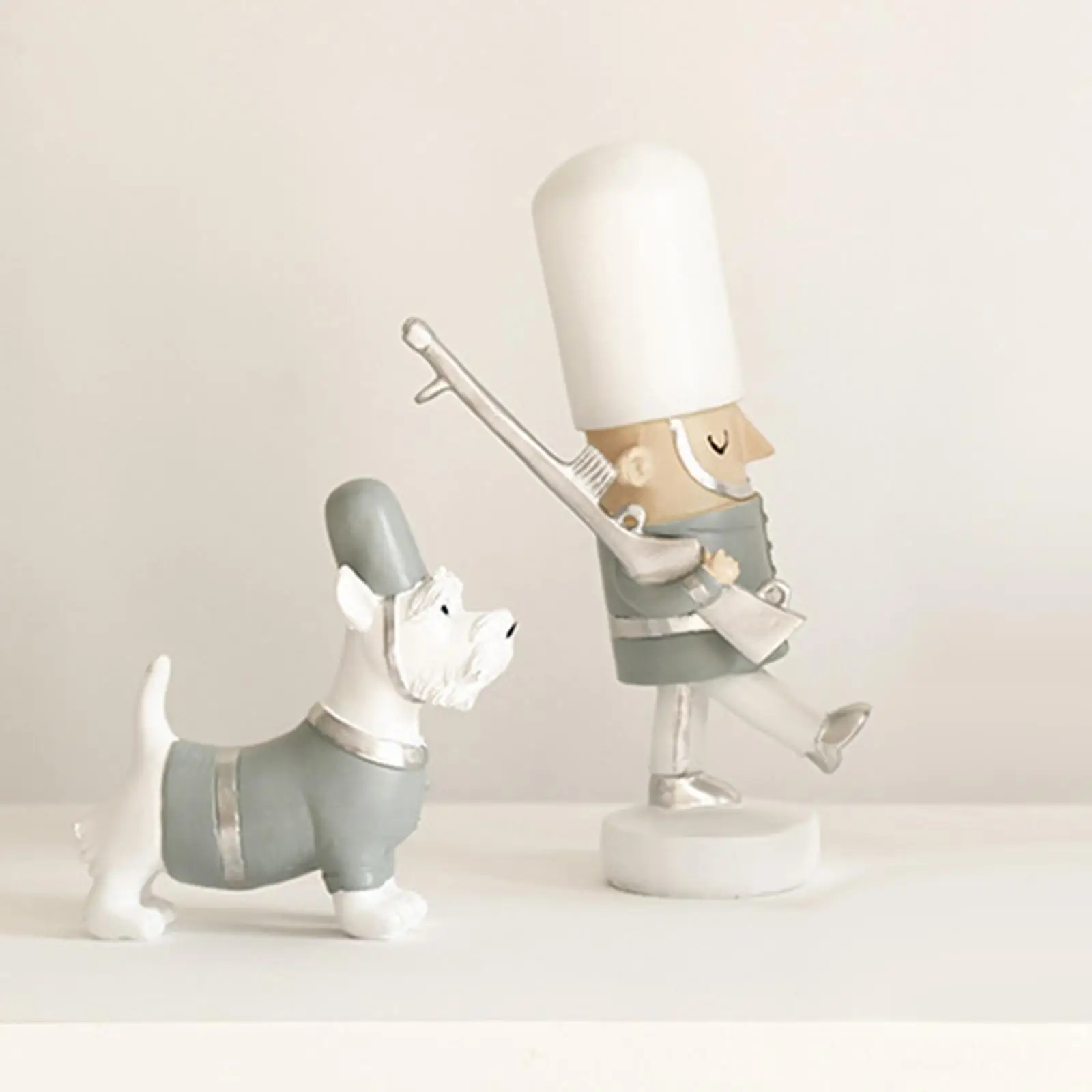 Resin Nutcracker Figures and Dog Crafts Holiday Furnishing Articles Cake Topper Tabletop Puppet Decorative
Resin Nutcracker Figures and Dog Crafts Holiday Furnishing Articles Cake Topper Tabletop Puppet Decorative