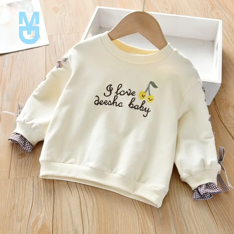 New Spring Autumn Winter Girls' Shirt Children's White Pink Long Sleeve Lace Bow Girl's Top T-shirt Children's Clothes
New Spring Autumn Winter Girls' Shirt Children's White Pink Long Sleeve Lace Bow Girl's Top T-shirt Children's Clothes