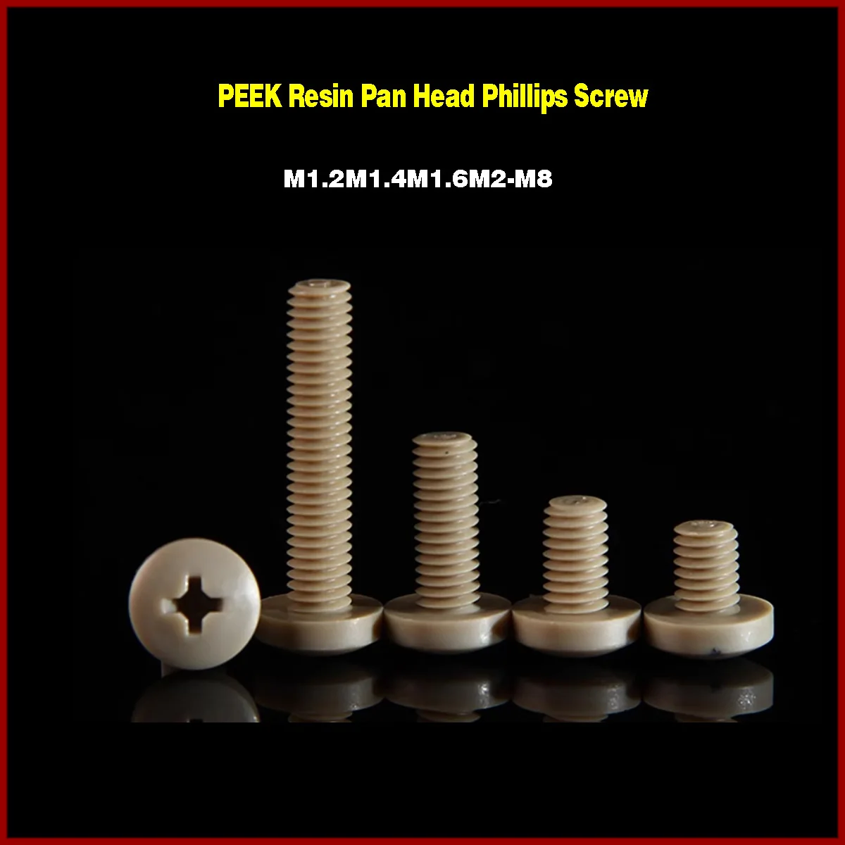 M1.2 M1.4 M1.6 M2 M2.5 M3 M4 M5 M6 M8 PEEK Philips Болты с крестообразной головкой и круглой головкой Антикоррозийные высокопрочные винты
M1.2 M1.4 M1.6 M2 M2.5 M3 M4 M5 M6 M8 PEEK Philips Болты с крестообразной головкой и круглой головкой Антикоррозийные высокопрочные винты