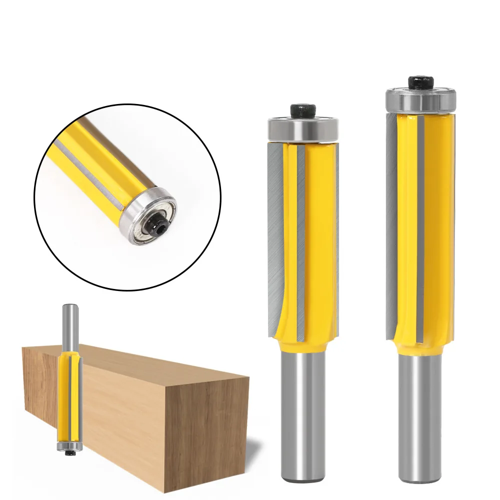 12 handles four-edge trimmer, woodworking milling cutter, trimming cutter with bearing, straight woodworking cutter
12 handles four-edge trimmer, woodworking milling cutter, trimming cutter with bearing, straight woodworking cutter