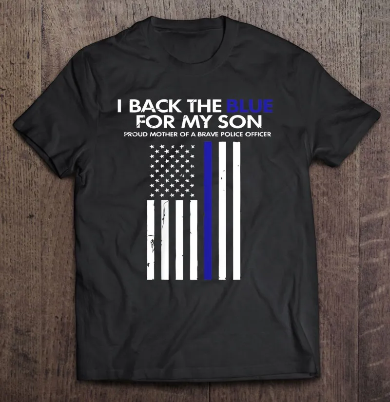 I Back Blue For My сын, тонкая Голубая линия, Полицейская стандартная футболка большого размера, топы, Мужская хлопковая футболка, Мужская футболка ... 
I Back Blue For My сын, тонкая Голубая линия, Полицейская стандартная футболка большого размера, топы, Мужская хлопковая футболка, Мужская футболка ...