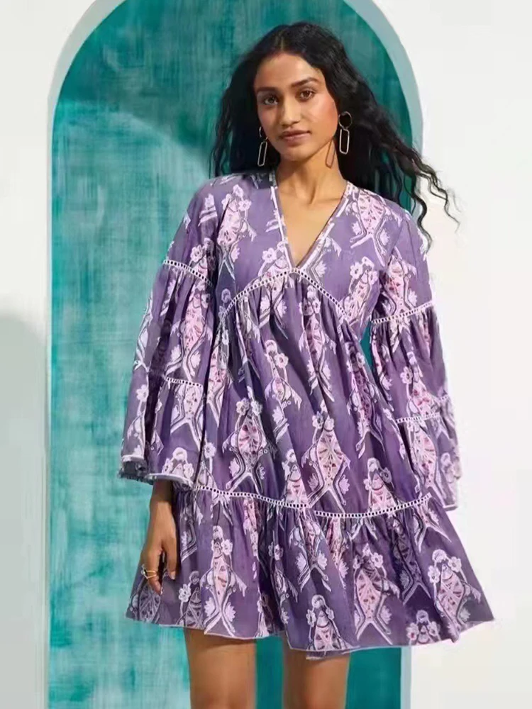 Delocah High Quality Summer Women Fashion Runway Party Mini Dress Flare Sleeve Sashes High Waist Hollow Out Floral Print Dresses
Delocah High Quality Summer Women Fashion Runway Party Mini Dress Flare Sleeve Sashes High Waist Hollow Out Floral Print Dresses