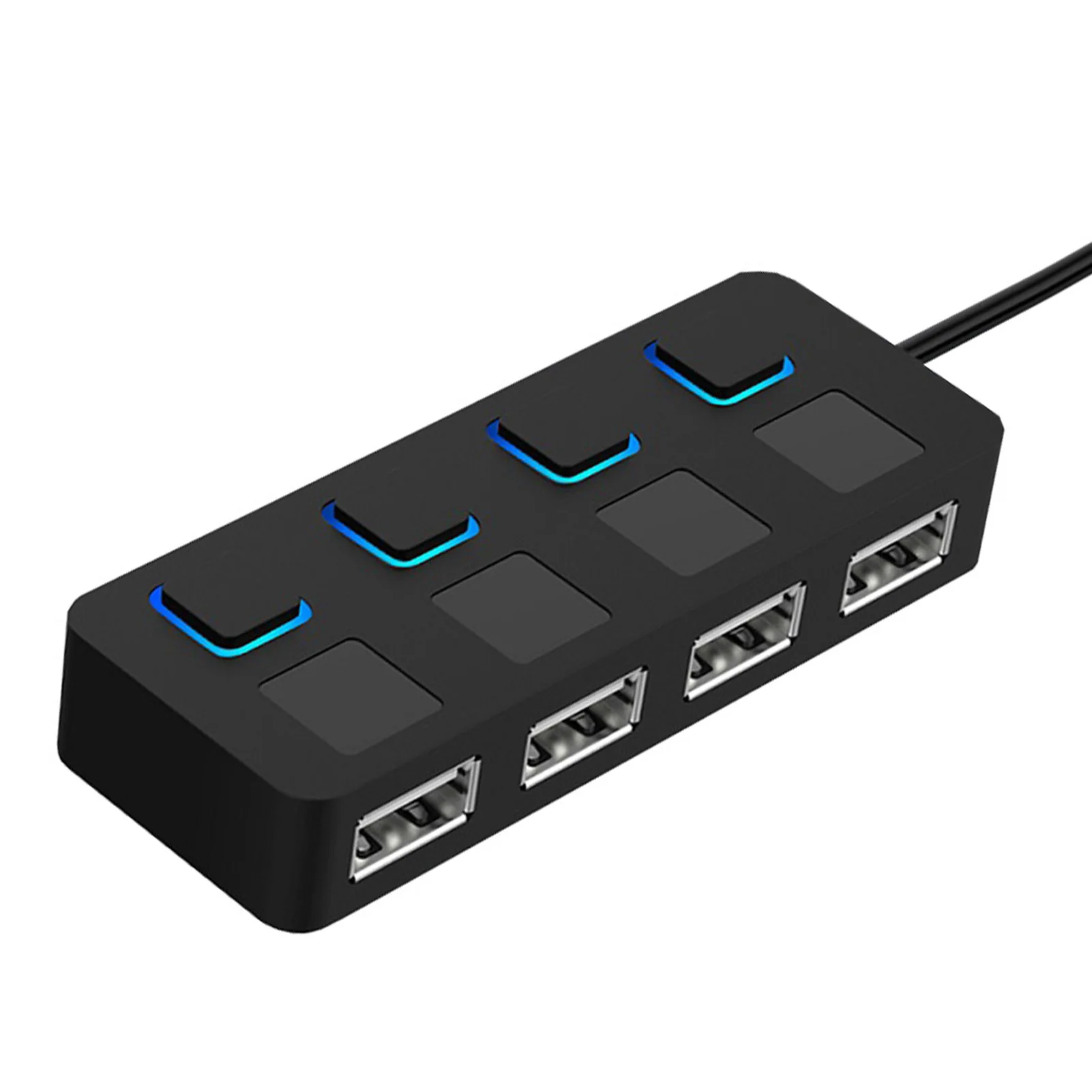 Home Office USB 2.0 Hub 4 In 1 With LED Indicator Data Transmission Portable Converter For Laptop Computer High Speed Expander
Home Office USB 2.0 Hub 4 In 1 With LED Indicator Data Transmission Portable Converter For Laptop Computer High Speed Expander
