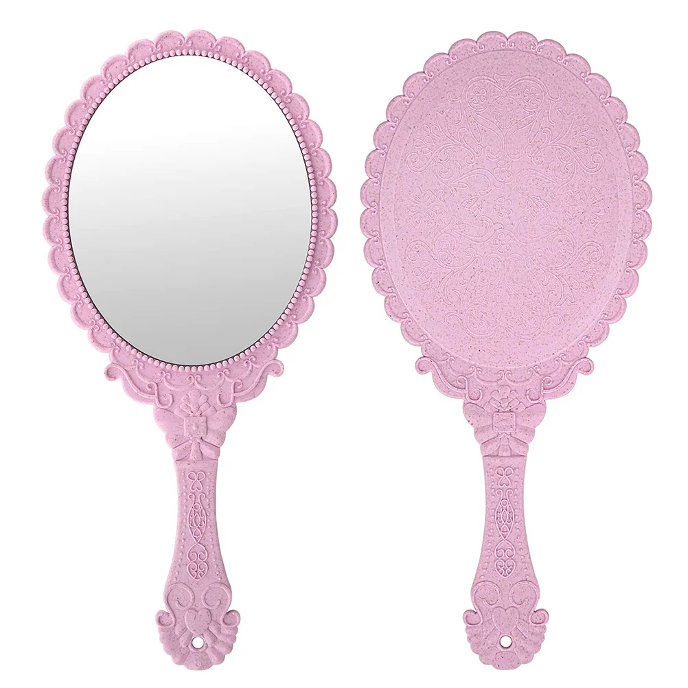 2 Pcs Makeup Vanity Mirror Magnifier Hand Holding Pink Handheld Travel 
2 Pcs Makeup Vanity Mirror Magnifier Hand Holding Pink Handheld Travel