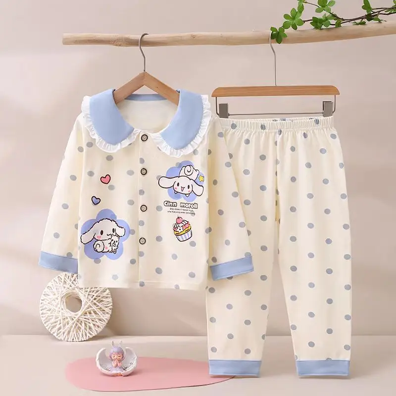 Пижама Sanrio Cinnamoroll для девочек, ночное белье My Melody, одежда для сна, аниме мультяшный рисунок, длинный рукав, весна-осень, Детская домашняя одежда
Пижама Sanrio Cinnamoroll для девочек, ночное белье My Melody, одежда для сна, аниме мультяшный рисунок, длинный рукав, весна-осень, Детская домашняя одежда