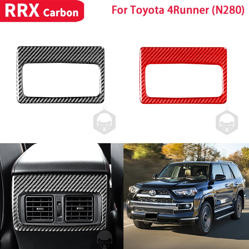 RRX Carbon Fiber Sticker Car Rear Air Conditioning Vent Outlet Frame Decoration Cover Trim for Toyota 4Runner N280 2010-2020
RRX Carbon Fiber Sticker Car Rear Air Conditioning Vent Outlet Frame Decoration Cover Trim for Toyota 4Runner N280 2010-2020