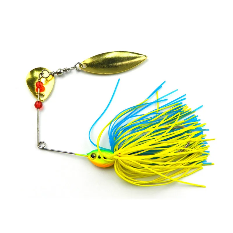 Colorful Metal Spoon Lures Spinner Fishing Buzzbait Jigs Head Silicone Skirts Snakehead Fishing Bait with 3D Fish Eyes
Colorful Metal Spoon Lures Spinner Fishing Buzzbait Jigs Head Silicone Skirts Snakehead Fishing Bait with 3D Fish Eyes