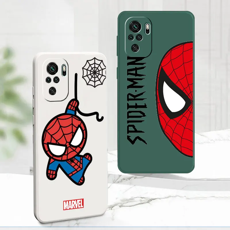 Marvel Spiderman Case for Xiaomi Redmi Note 9 9S 9T 9A 7 10C K40 Pro 10T 8 11T 9C 10 Pro 11S 11 Pro Liquid Silicone Capa Coque
Marvel Spiderman Case for Xiaomi Redmi Note 9 9S 9T 9A 7 10C K40 Pro 10T 8 11T 9C 10 Pro 11S 11 Pro Liquid Silicone Capa Coque