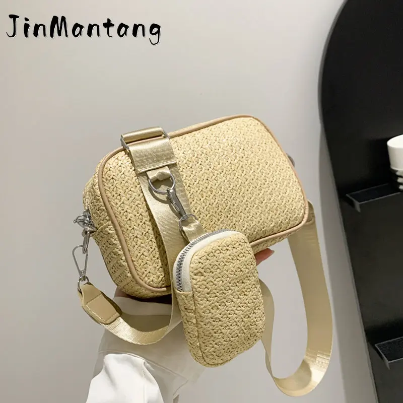 Fashion New Designer Crossbody Bags Wide Strap Straw Women Shoulder Bag Summer Casual Beach Handbags And Purses
Fashion New Designer Crossbody Bags Wide Strap Straw Women Shoulder Bag Summer Casual Beach Handbags And Purses