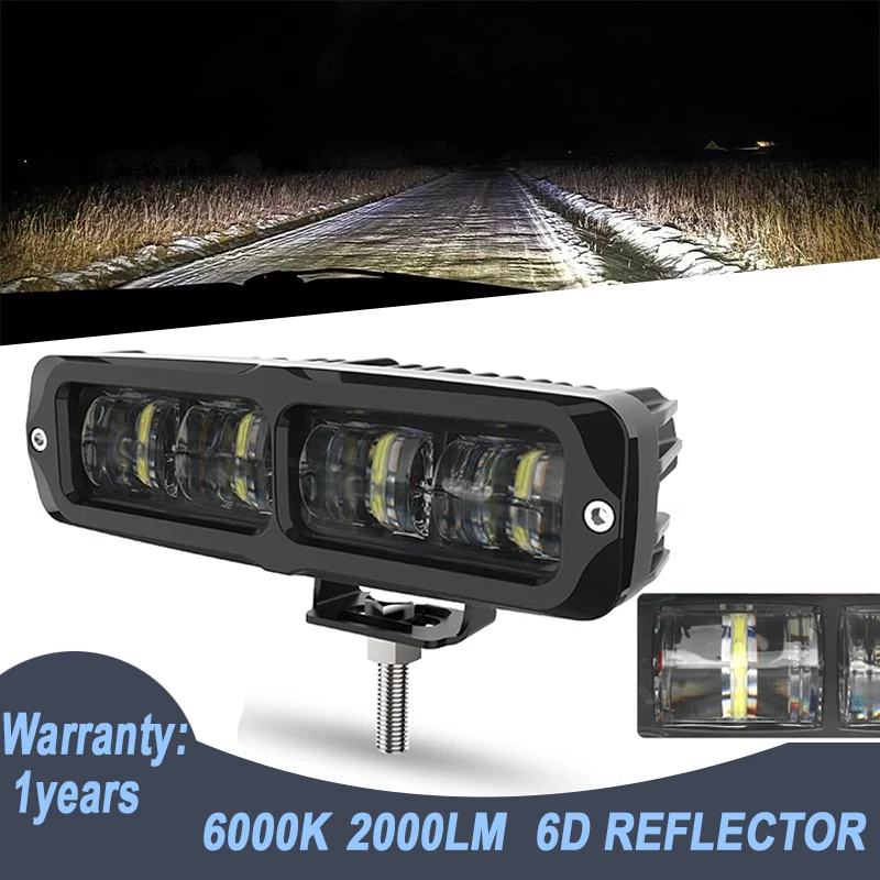 6 Inch LED Work Light Bar 6D Lens 4x4 Off-Road 40W 12V 24V Driving Running Barra Light For Car 4WD Uaz ATV Driving Fog Lights
6 Inch LED Work Light Bar 6D Lens 4x4 Off-Road 40W 12V 24V Driving Running Barra Light For Car 4WD Uaz ATV Driving Fog Lights