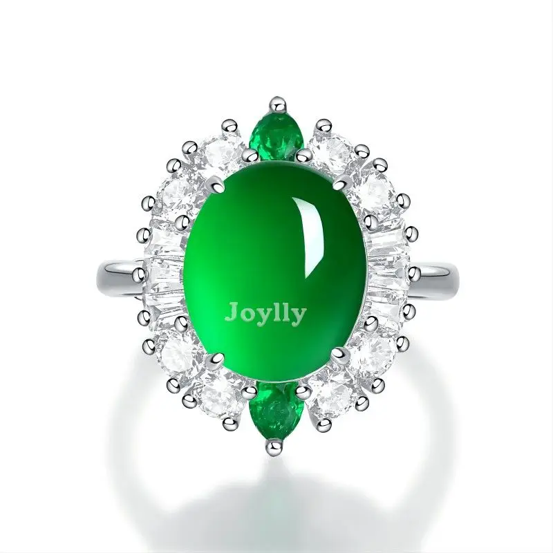 Green Natural Chalcedony Ring 925 Silver Charm Zircon Opening Adjustable Vintage Rings Crystal Gifts For Women Wedding Jewellery
Green Natural Chalcedony Ring 925 Silver Charm Zircon Opening Adjustable Vintage Rings Crystal Gifts For Women Wedding Jewellery