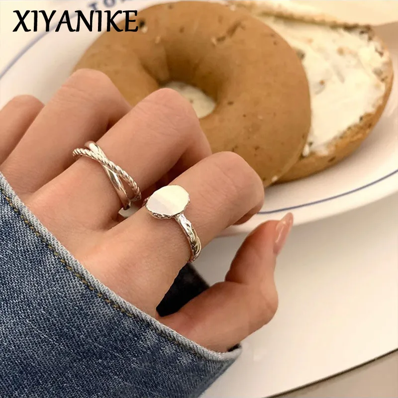 XIYANIKE Minimalist Brushed Cuff Finger Rings For Women Girl Korean Fashion New Jewelry Lady Gift Party Birthday anillos mujer 
XIYANIKE Minimalist Brushed Cuff Finger Rings For Women Girl Korean Fashion New Jewelry Lady Gift Party Birthday anillos mujer