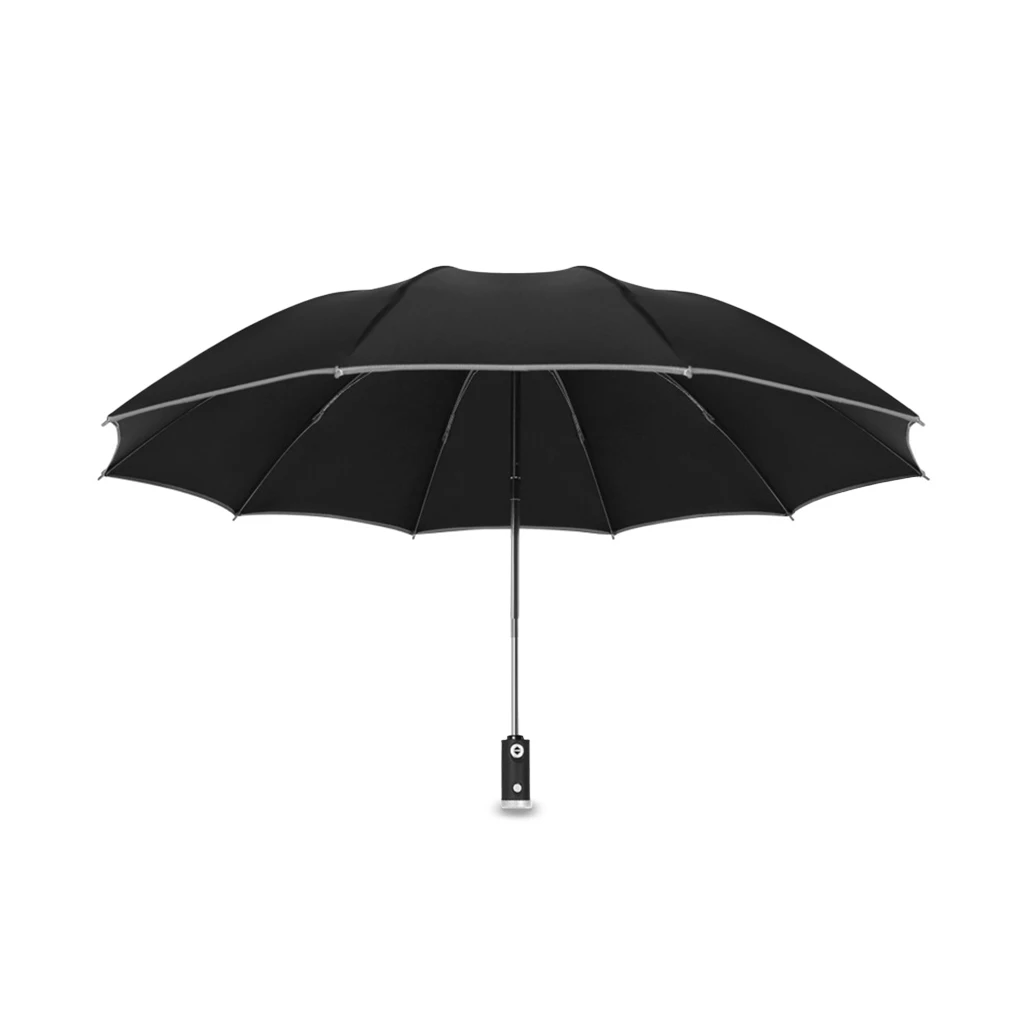 Portable Travel Three Folding Umbrella with LED Light Automatic Unisex Business Umbrellas Handheld Kids Work Women
Portable Travel Three Folding Umbrella with LED Light Automatic Unisex Business Umbrellas Handheld Kids Work Women