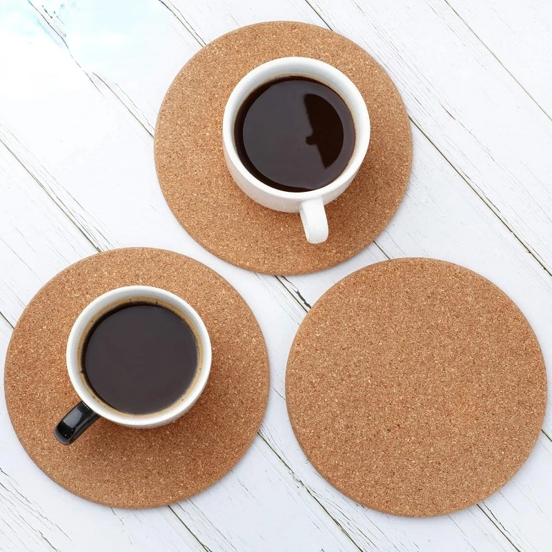 

10Pcs Handy Round Shape Dia 9cm Plain Natural Cork Coasters Wine Drink Coffee Tea Cup Mats Table Pad For Home Office Kitchen New