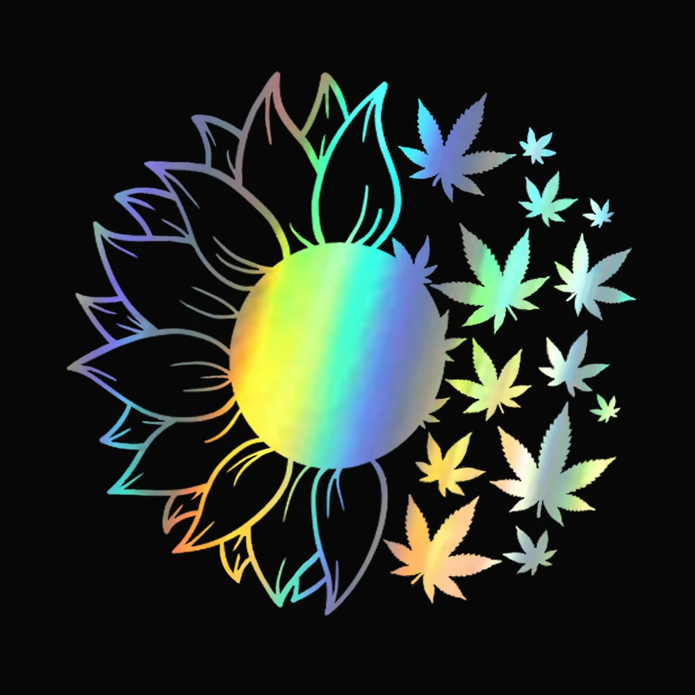 15X14.3CM Funny Sunflower Weed leaf Car Stickers Vinyl Decals Body Decoration Black/Laser
15X14.3CM Funny Sunflower Weed leaf Car Stickers Vinyl Decals Body Decoration Black/Laser