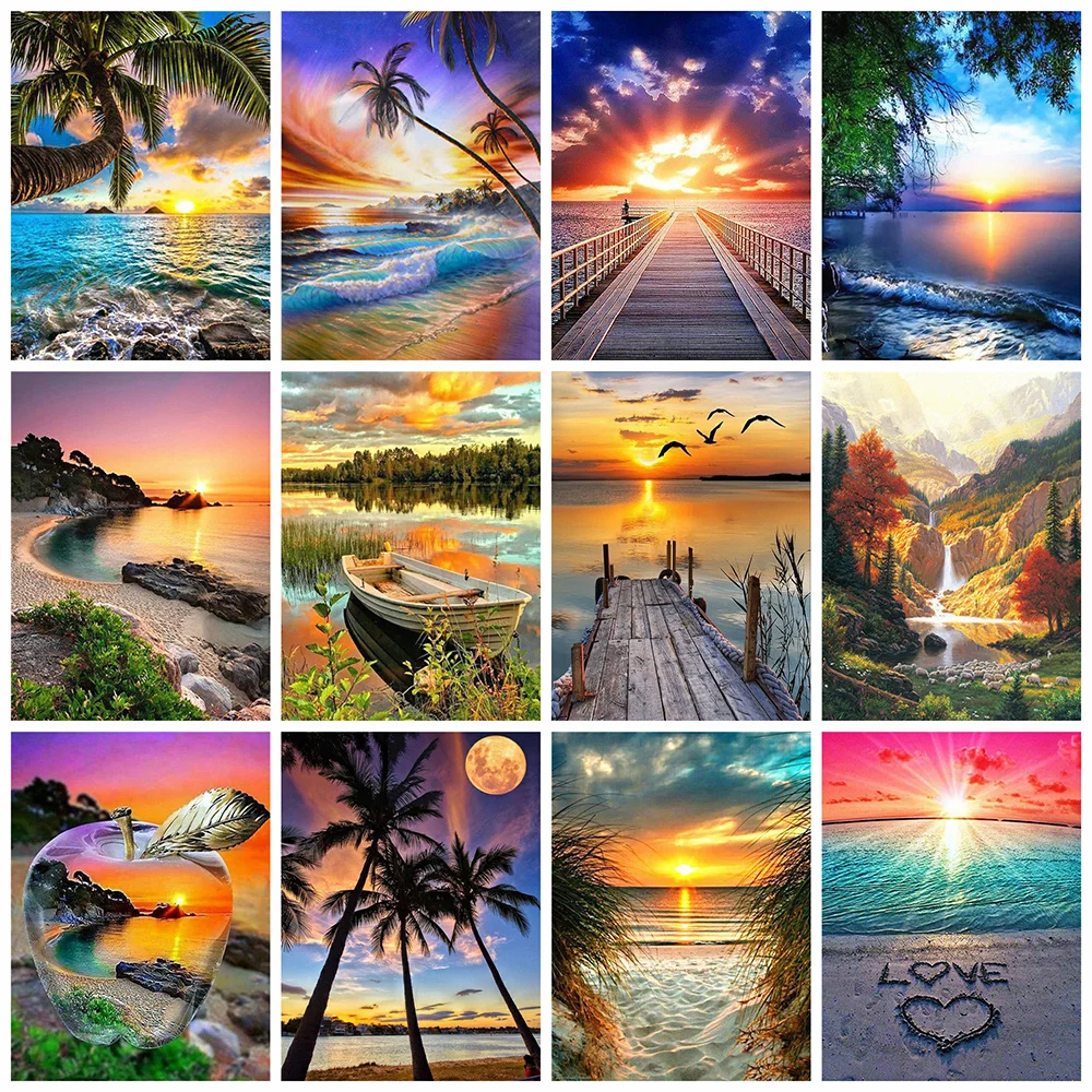 Diamond Mosaic Embroidery Cross Stitch Landscape Rhinestones Pictures Diamond Painting Full Square Seaside Sunset
Diamond Mosaic Embroidery Cross Stitch Landscape Rhinestones Pictures Diamond Painting Full Square Seaside Sunset