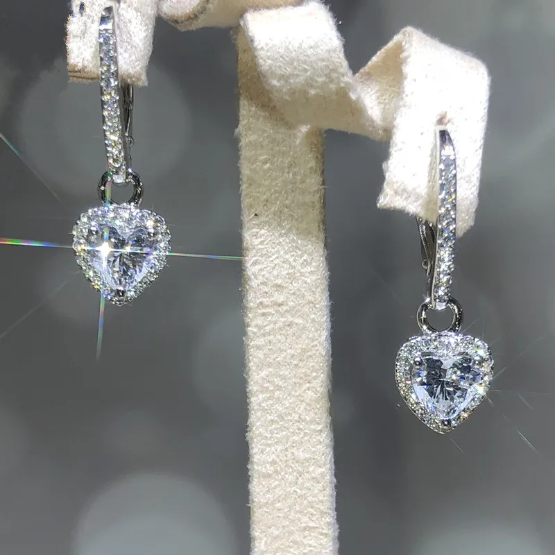 Ne'w Romantic Princess Heart CZ Dangle Earrings Bling Bling Women's Accessories for Wedding Engagement Party New Trend Jewelry
Ne'w Romantic Princess Heart CZ Dangle Earrings Bling Bling Women's Accessories for Wedding Engagement Party New Trend Jewelry