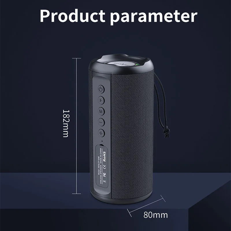 Zealot S46 Outdoor Subwoofer Portable New Colorful Lighting Card Wireless Waterproof Bluetooth Speaker
Zealot S46 Outdoor Subwoofer Portable New Colorful Lighting Card Wireless Waterproof Bluetooth Speaker