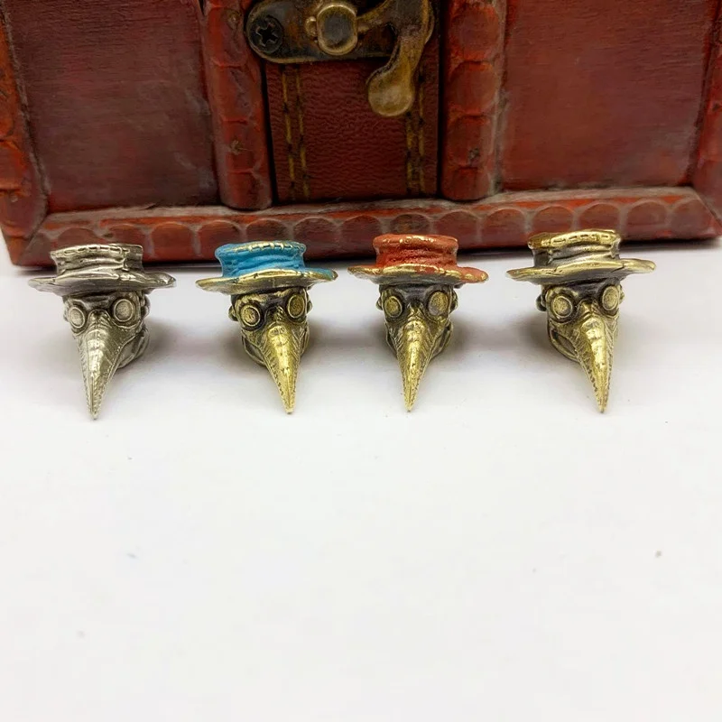 Brass Plague Doctor Crow Knife Pendant Personality Car Key Pendant Punk Fashion Paracord Rope Bead Pendant Accessories
Brass Plague Doctor Crow Knife Pendant Personality Car Key Pendant Punk Fashion Paracord Rope Bead Pendant Accessories