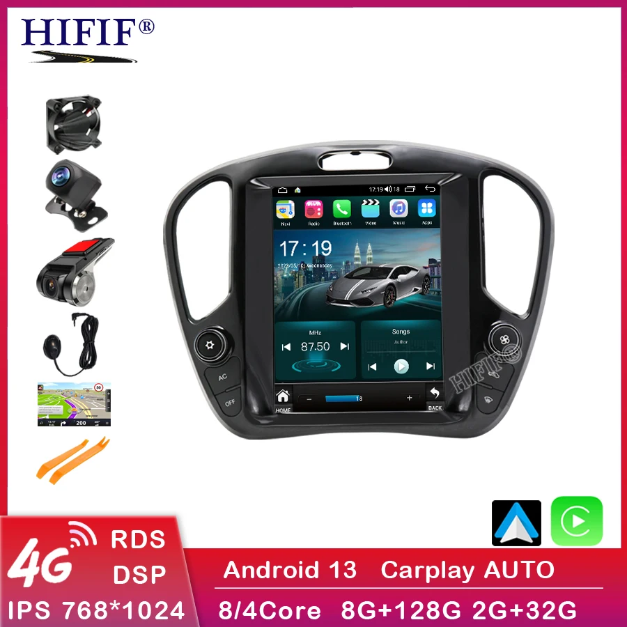 Автомагнитола на Android 13 для Nissan Juke YF15 2010-2014, 2 din, мультимедийный видеоплеер, GPS-навигация, carplay, авто, DVD, стерео экран
Автомагнитола на Android 13 для Nissan Juke YF15 2010-2014, 2 din, мультимедийный видеоплеер, GPS-навигация, carplay, авто, DVD, стерео экран