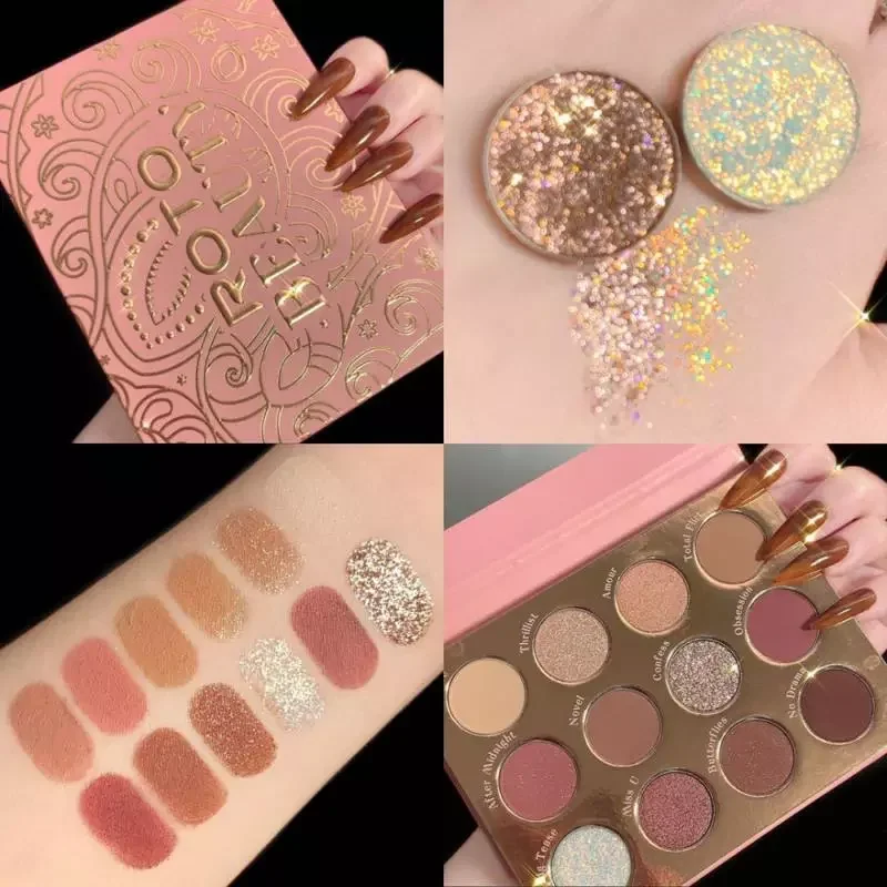 NEW 12 Colors Matte Glitter Eyeshadow Pallete Glitter High Pigments Diamond-like Sparkling Eye Shadow Makeup TSLM1
NEW 12 Colors Matte Glitter Eyeshadow Pallete Glitter High Pigments Diamond-like Sparkling Eye Shadow Makeup TSLM1