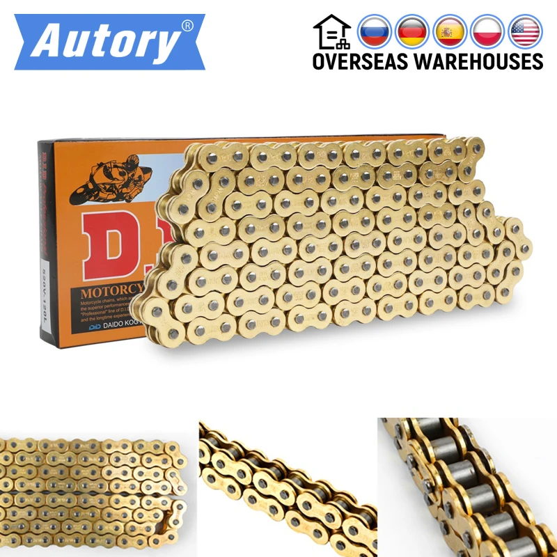 Universal Motorcycle Chain Oil Seal Chain DID O-Ring 520 525 530 428 Chains 120 136 Links for ATV Quad MX Enduro Motard Racing
Universal Motorcycle Chain Oil Seal Chain DID O-Ring 520 525 530 428 Chains 120 136 Links for ATV Quad MX Enduro Motard Racing