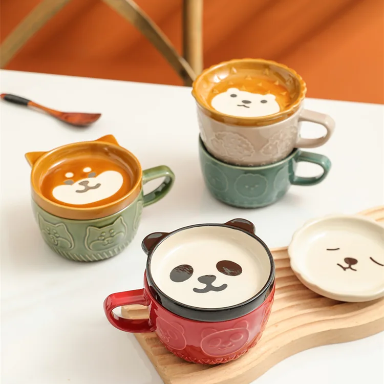 Cartoon Mug, Ceramic Cup, Animal Water Cup with Cover, Cat Cup, High Beauty Coffee Cup
Cartoon Mug, Ceramic Cup, Animal Water Cup with Cover, Cat Cup, High Beauty Coffee Cup