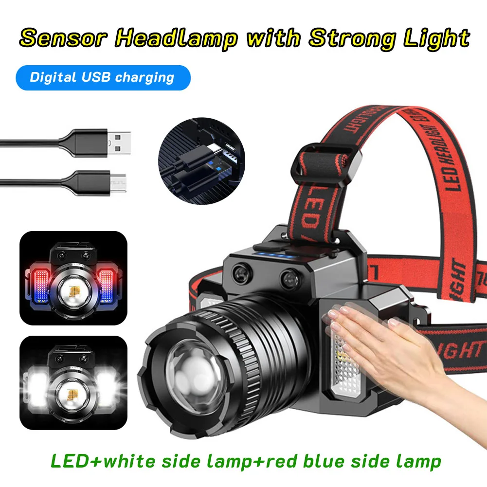 Universal Headlamp 800LM Super Bright Rechargeable Head Lamp Torch Induction LED Headlight Emergency Power Bank For Camping
Universal Headlamp 800LM Super Bright Rechargeable Head Lamp Torch Induction LED Headlight Emergency Power Bank For Camping
